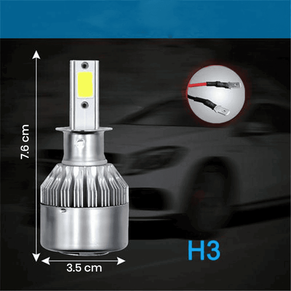 Set 2 becuri auto C6 H3 6000K, 48W/bec , 8000 lumeni - 4- Roveli