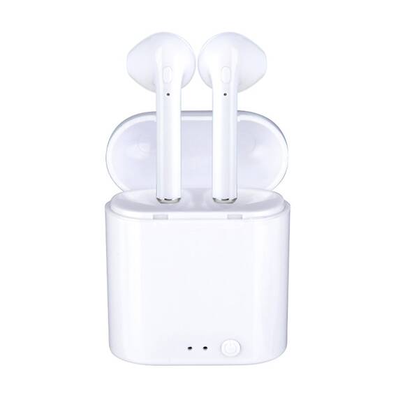 Set 2 Casti Bluetooth TWS i7 Mini, toc incarcare, Touch Control - - Roveli