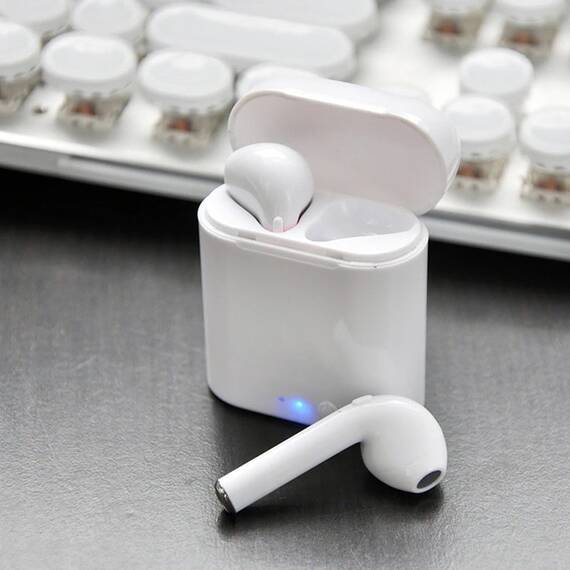 Set 2 Casti Bluetooth TWS i7 Mini, toc incarcare, Touch Control - 9- Roveli
