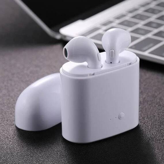 Set 2 Casti Bluetooth TWS i7 Mini, toc incarcare, Touch Control - 10- Roveli