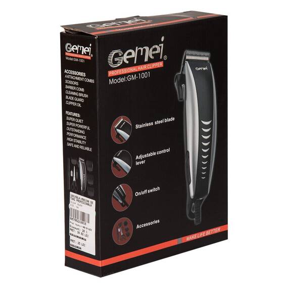 Masina de tuns cu 4 trepte Geemy GM  1001, 8 accesorii - 4- Roveli