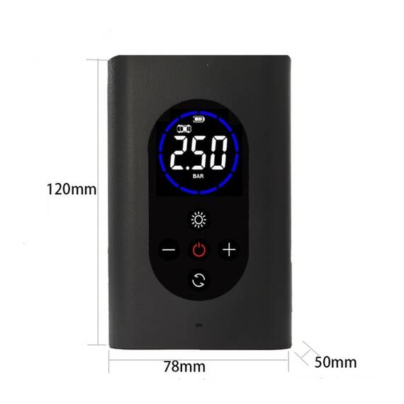 Compresor digital auto portabil, reicarcabil, Display LCD, 80W - 5- Roveli