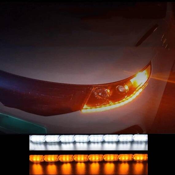 Set 2 Benzi LED flexibile, lumini de zi, 35cm, 12V - 12- Roveli