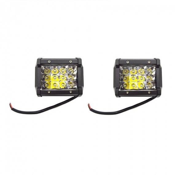 Set 2 Proiectoare LED cu 12 leduri, 36W/proiector - - Roveli