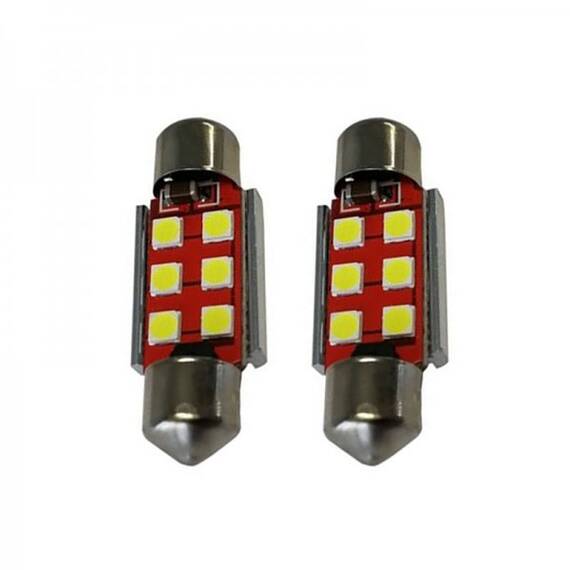 Set 2 Becuri auto LED SMD, 5W, 300 lumeni, Canbus - - Roveli