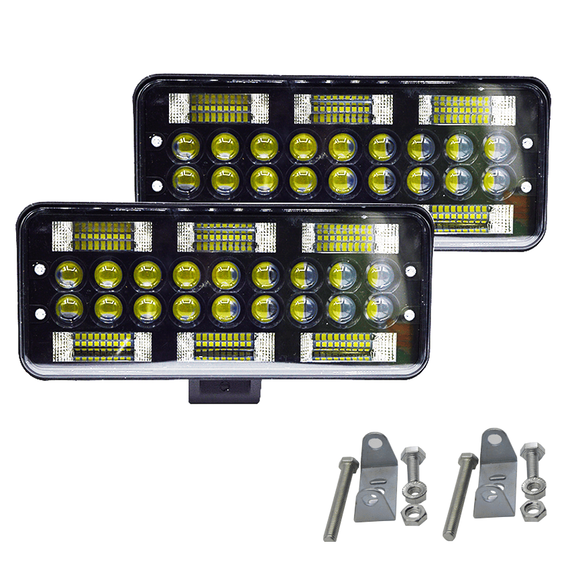 Set 2 proiectoare LED, 199W/proiector, 2 faze, alb - 2- Roveli