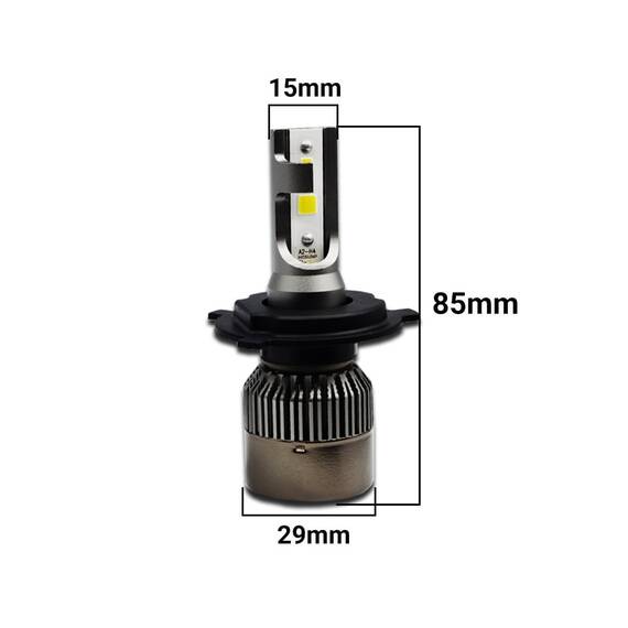 Set 2 becuri LED auto R6, 80W, 4000Lm, 6000k Slot 9005 - 2- Roveli
