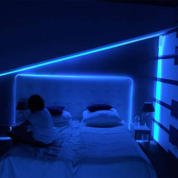 Banda LED Albastra 3528, 5m, 300 LED-uri, 12V - 8- Roveli