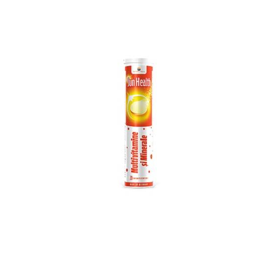 Multivitamine si Minerale Sun Health 20 comprimate efervescente Sun Wave Pharma - - Roveli
