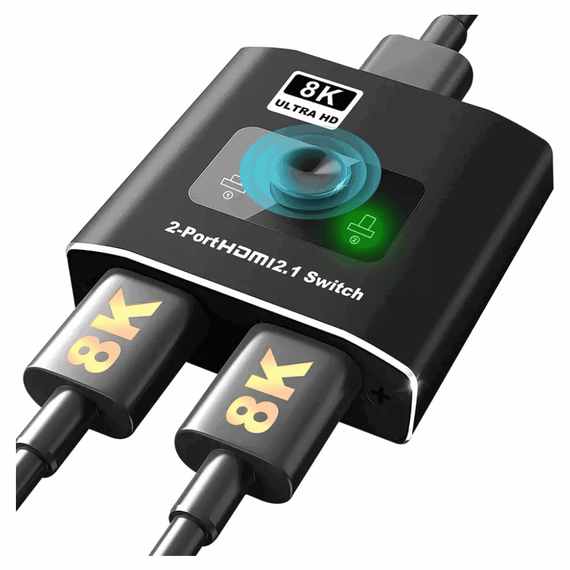 Adaptor HDMI cu 2 porturi USB QZ8Q2, iesire 4K, 8K - - Roveli