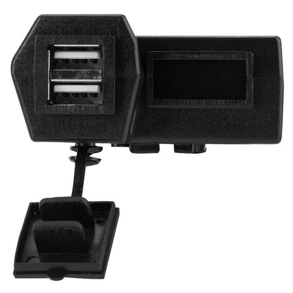 Incarcator USB pentru motocicleta 4in1 CD3311, 5V, afisaj LED - 5- Roveli