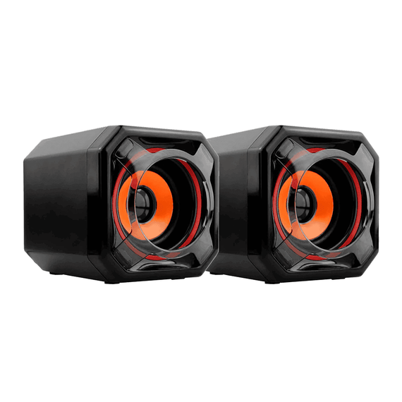 Set 2 boxe audio, Q88, 30W P.M.P.O., cablu USB - 2- Roveli