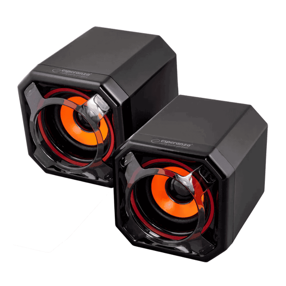 Set 2 boxe audio, Q88, 30W P.M.P.O., cablu USB - 9- Roveli