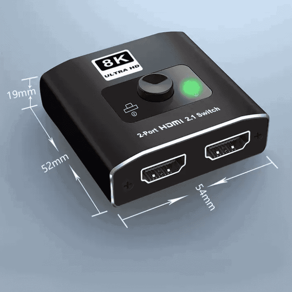 Adaptor HDMI cu 2 porturi USB QZ8Q2, iesire 4K, 8K - 2- Roveli