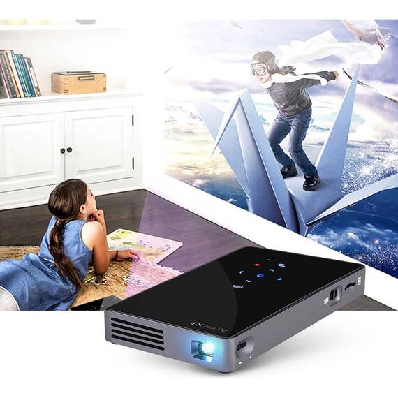 Mini videoproiector portabil Y8, telecomanda, UHD - 3- Roveli