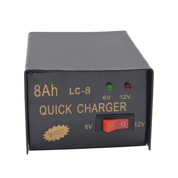 Mini redresor LC8 baterii motociclete/ATV 8Ah, 6/12V - 2- Roveli
