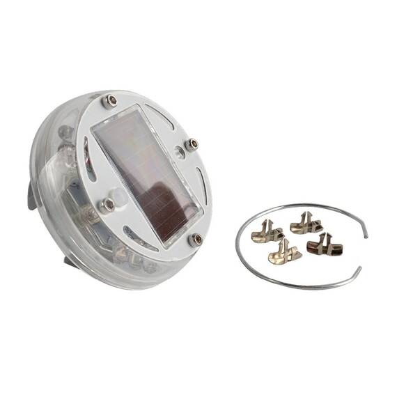 Set 2 capace jante auto LED multicolor, incarcare solara - 4- Roveli