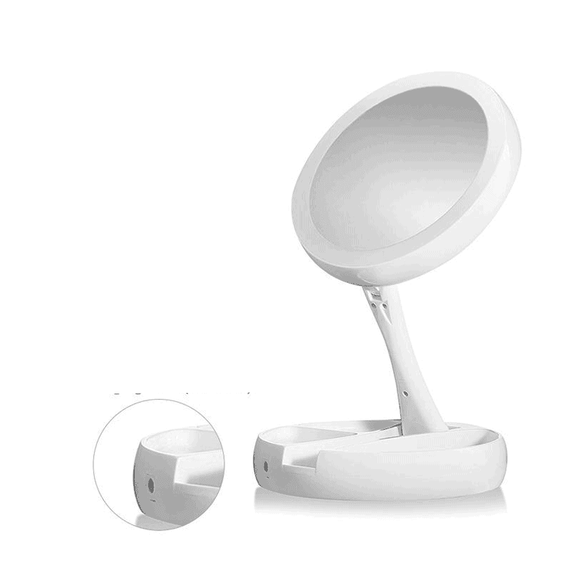 Oglinda cosmetica cu iluminare, pliabila - 4- Roveli