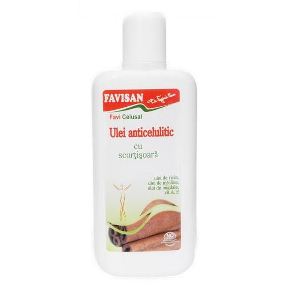 Ulei Anticelulitic cu Scortisoara 125 ml Favisan - - Roveli