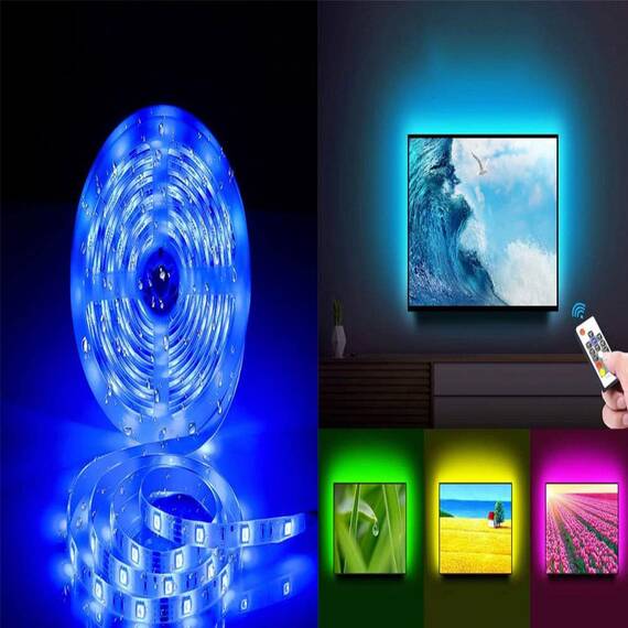Banda LED RGB, 16 Culori 5050, 12V, 5M - 19- Roveli