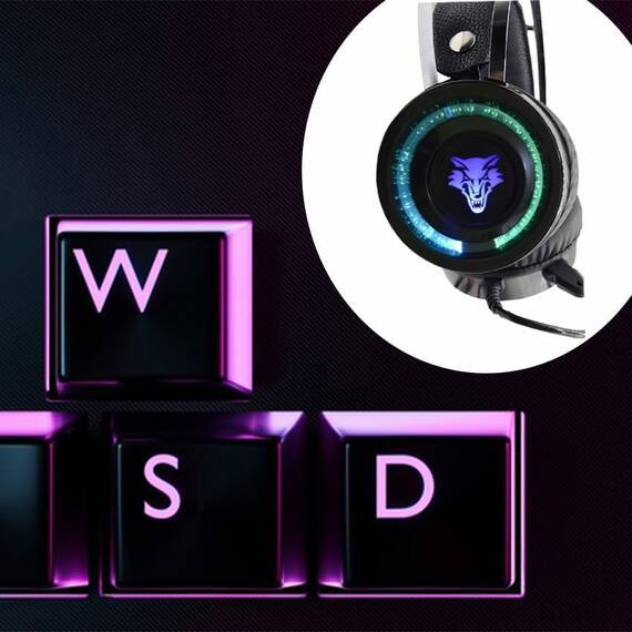 Casti Gaming Pro Bass, microfon, LED, diverse modele - 11- Roveli