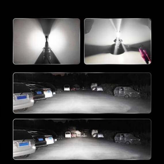 Set 2 x Lampa LED M3, H4, 55W, 8000 lumeni - 5- Roveli
