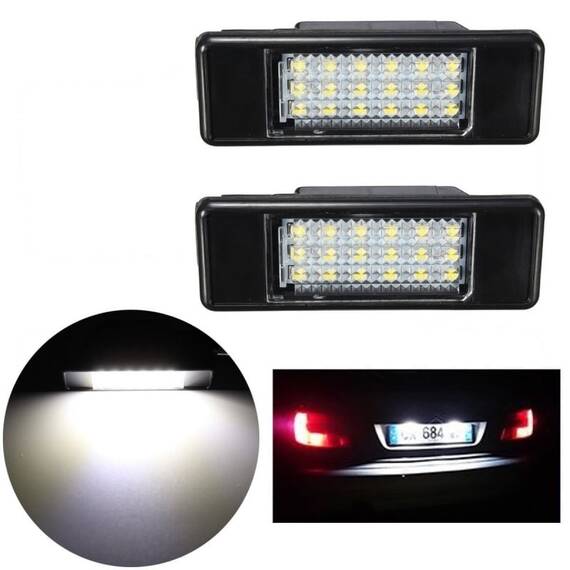 Set 2 x lampi numar, Peugeot Citroen, 6500K, fara eroare bec ars - 7- Roveli