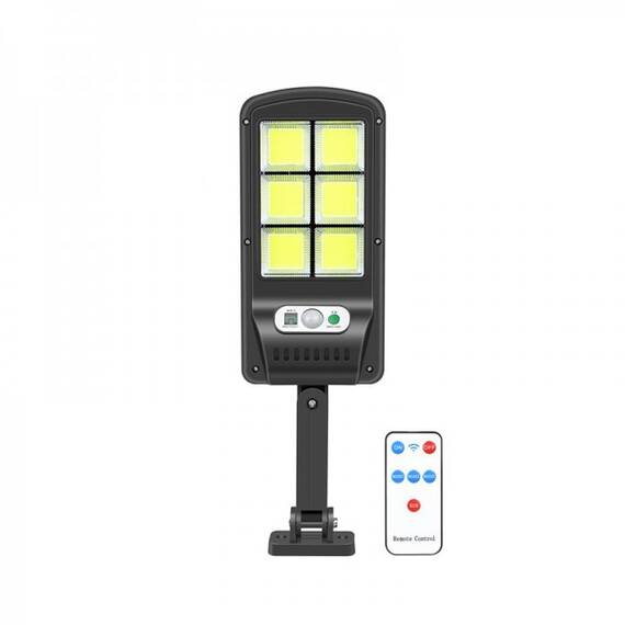 Lampa solara LED 120SMD, 100W, IP67, suport prindere, telecomanda - - Roveli