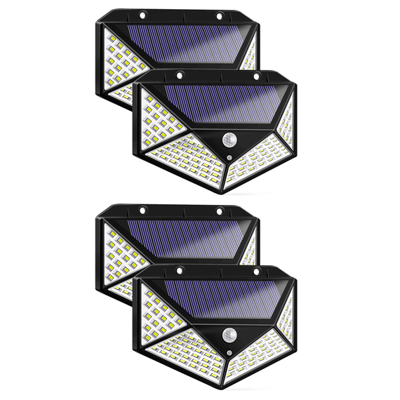 Set 4 x Lampi Solara 100 Led Ultra cu Senzor de miscare - 2- Roveli
