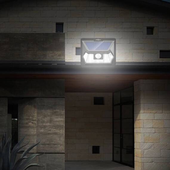 Set 4 x Lampi LED COB solara LF 1622 cu senzor de miscare - 4- Roveli