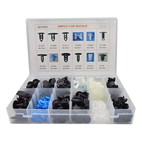 Set cleme de fixare pentru Fiat, 308 piese - - Roveli