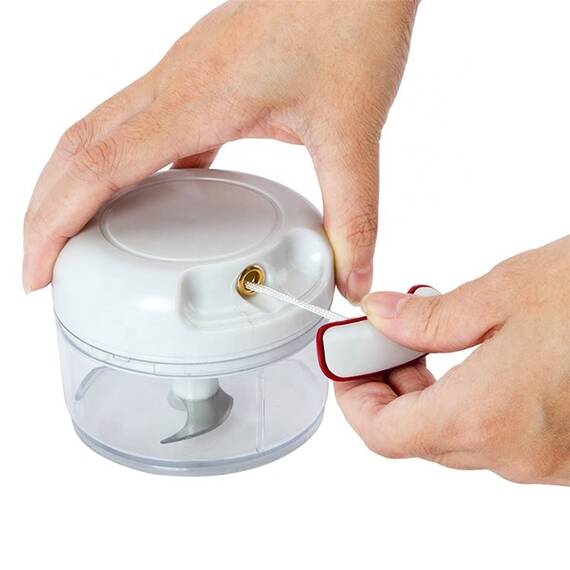 Mini tocator manual cu maner si snur, pentru legume si fructe - 4- Roveli