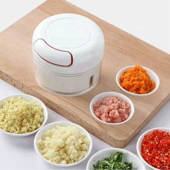 Mini tocator manual cu maner si snur, pentru legume si fructe - 7- Roveli
