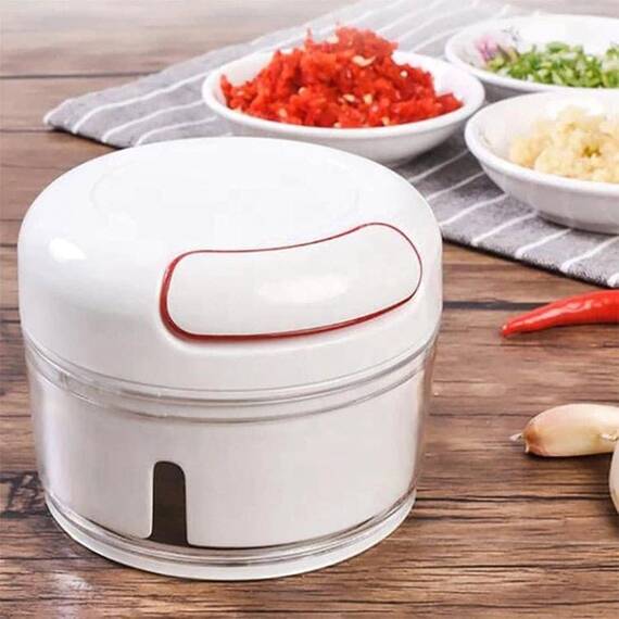Mini tocator manual cu maner si snur, pentru legume si fructe - 8- Roveli