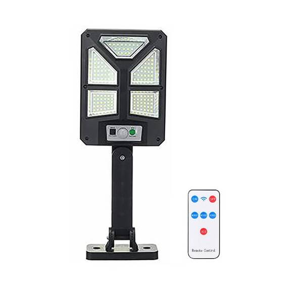 Lampa solara LED, 92 SMD, telecomanda, 100W, 6000K, IP65 - - Roveli