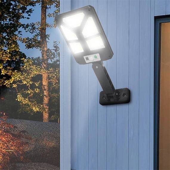 Lampa solara LED, 92 SMD, telecomanda, 100W, 6000K, IP65 - 6- Roveli
