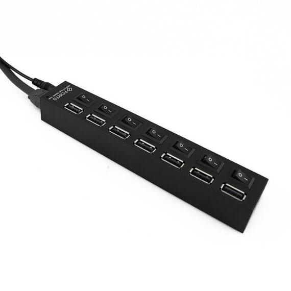 Hub 7 porturi USB 2.0, LED control - 3- Roveli