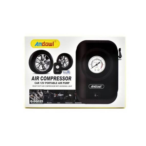 Compresor auto portabil, 120W, 12V, QDQ025 - 4- Roveli