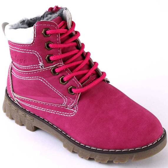 Ghete de copii, scurte,  imblanite, cu talpa usoara Y-3-PINK, Culoare (12): Roz, Marime (12): 33 - - Roveli
