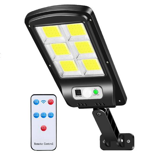 Lampa solara 120 LED W7566, telecomanda, senzor miscare, 30W - - Roveli