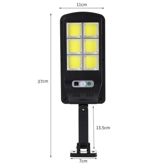 Lampa solara 120 LED W7566, telecomanda, senzor miscare, 30W - 4- Roveli