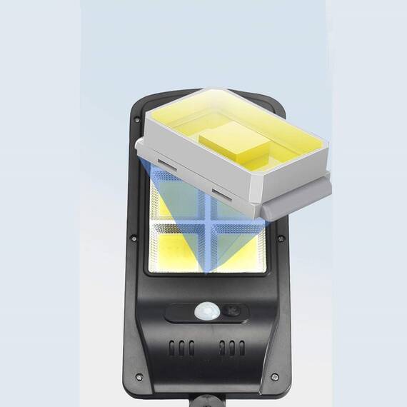 Lampa solara 120 LED W7566, telecomanda, senzor miscare, 30W - 11- Roveli