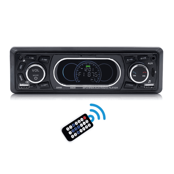 MP3 Player auto SWM8809, 1DIN, BT, Dual USB, TF, AUX, FM - - Roveli
