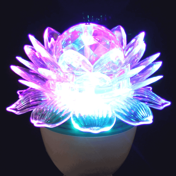 Bec rotativ multicolor LED RHD22, lotus, 3W, E27 - 3- Roveli