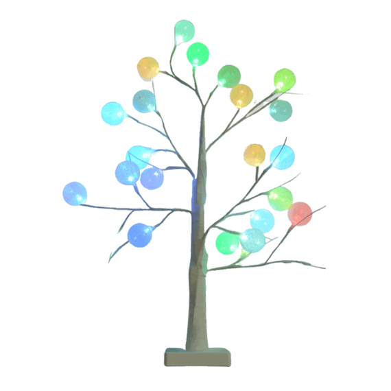 Pomisor de Craciun, globuri multicolor, 52cm - 5- Roveli