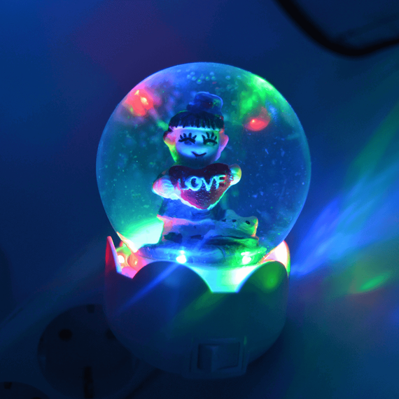 Glob luminos LED cu figurine in lichid, diverse modele - 9- Roveli