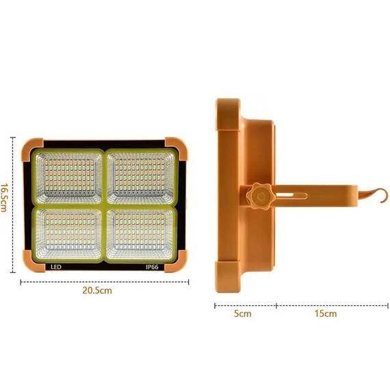 Proiector LED cu incarcare solara, 392 LED, 392W - 2- Roveli