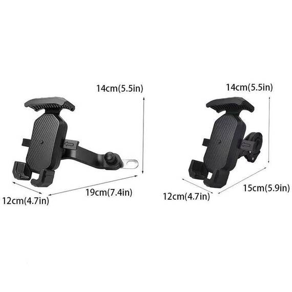 Suport telefon pentru bicicleta Q1053, rotire 360 grade - 2- Roveli