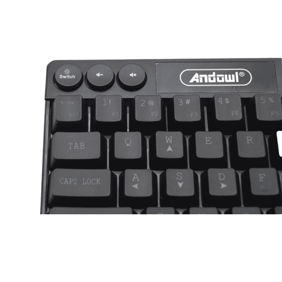 Tastatura gaming cu suport telefon/tableta QK501, RGB - 6- Roveli