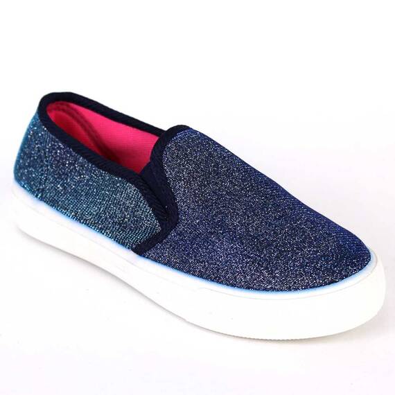 Espadrile de copii cu sclipici, comode si usoare A1-BLUE, Culoare (12): Alb, Albastru, Marime (12): 35 - - Roveli